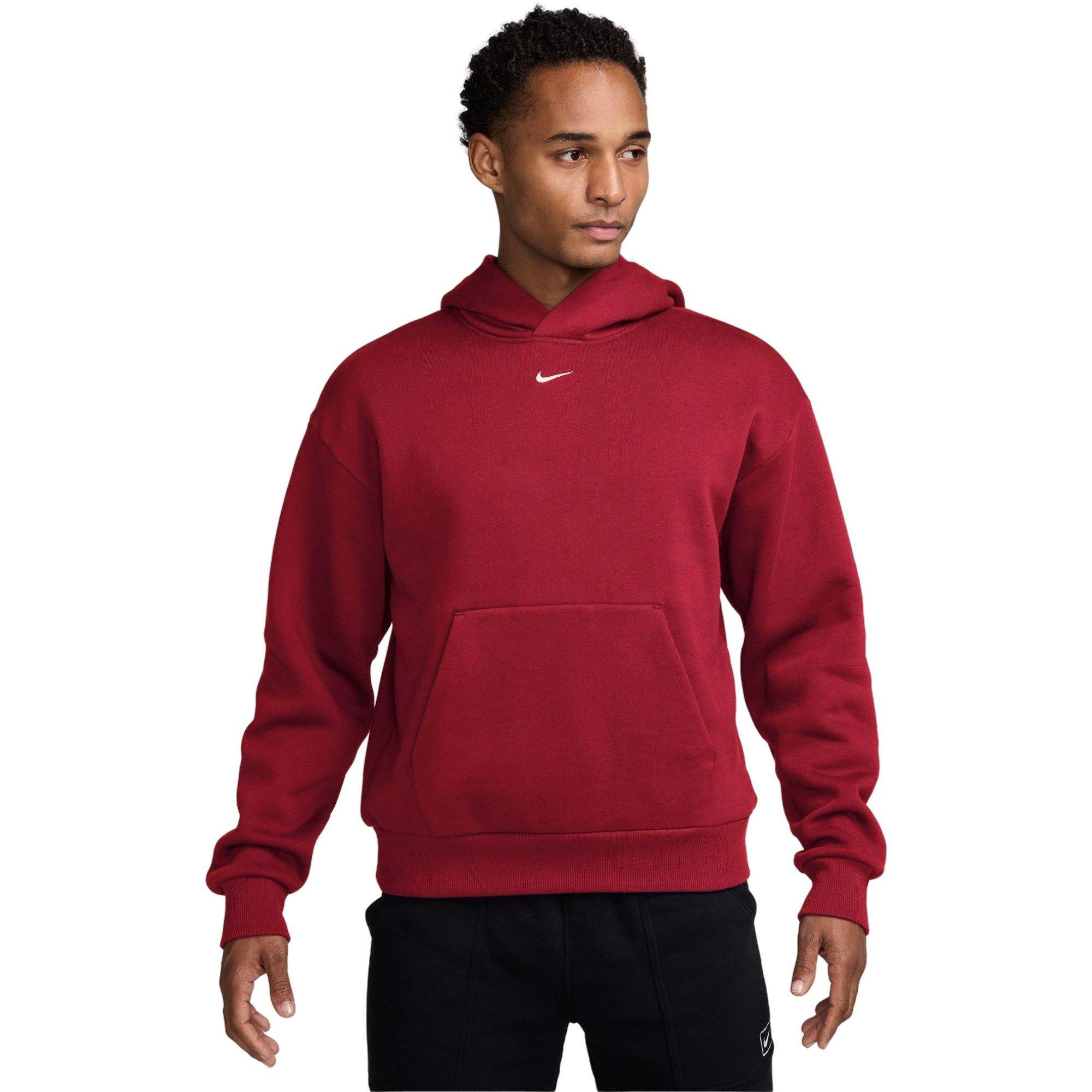 Nike Men's Solo Fleece Pullover Hoodie - RED